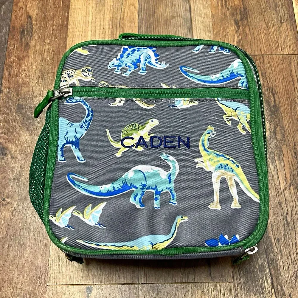 Pottery Barn Kids Mackenzie Green Multi Dino Lunch Box Caden